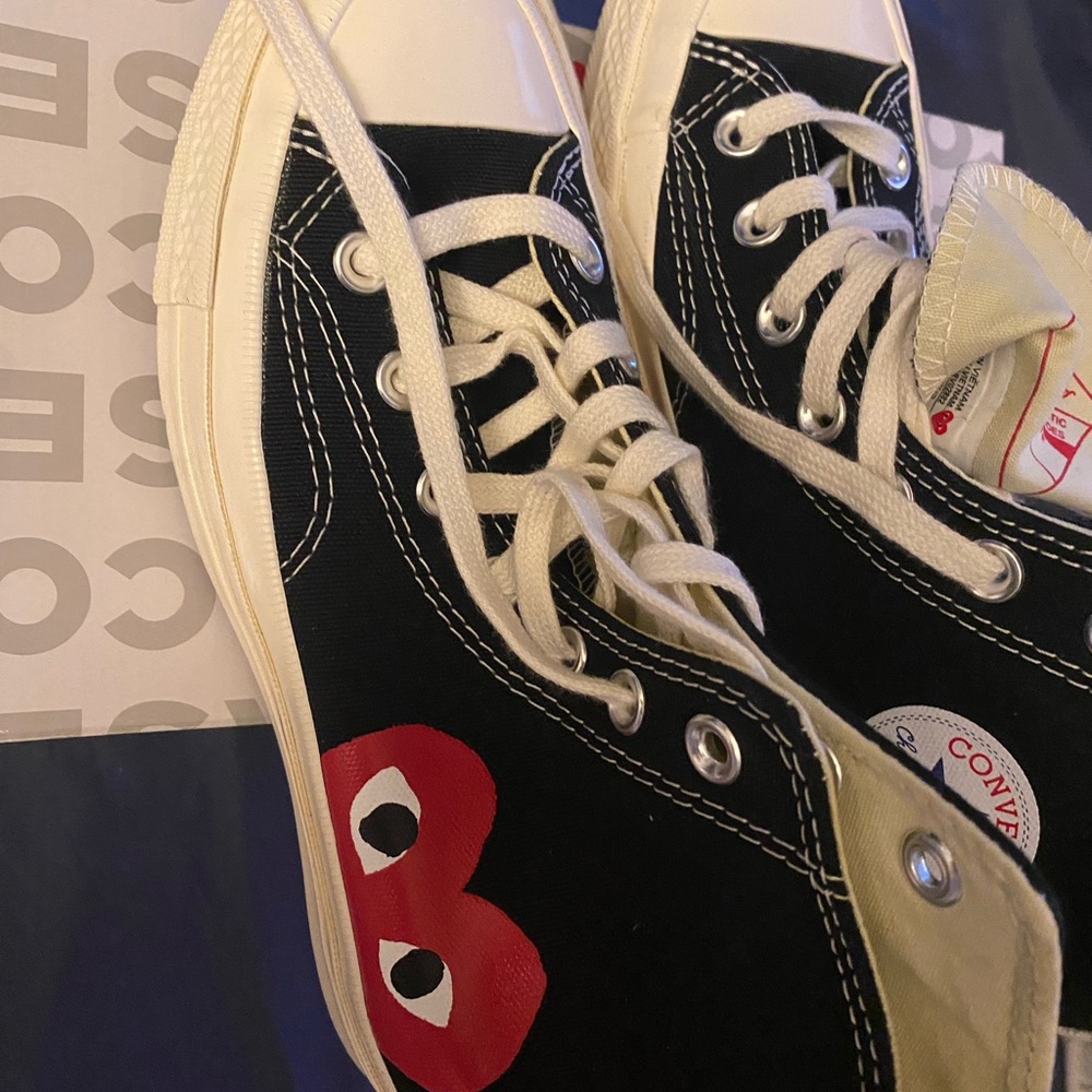 Converse x Comme des Garçons Black High Tops